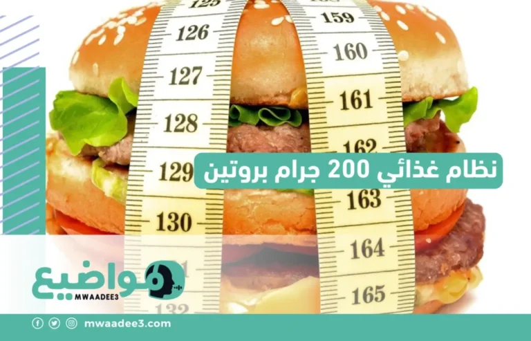 نظام غذائي 200 جرام بروتين