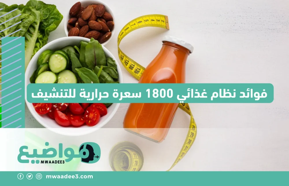 فوائد نظام غذائي 1800 سعرة حرارية للتنشيف