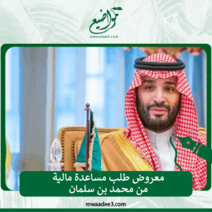 معروض طلب مساعدة مالية من محمد بن سلمان